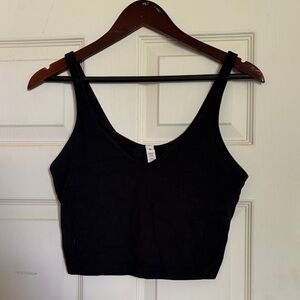 lululemon athletica Black Crop Top